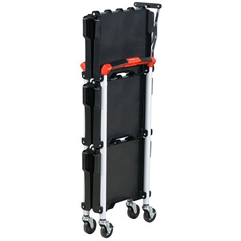 Chariot pliable à 3 plateaux