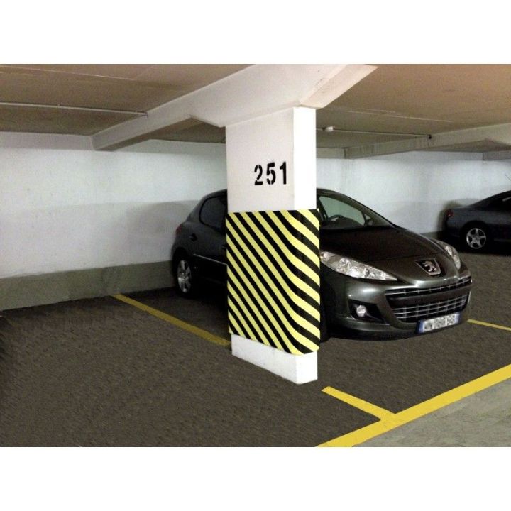 Protection murale adhésive en mousse pour parking