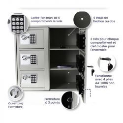 Casiers sécurisé pour téléphones
