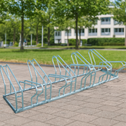 Rack à vélos double faces en situation