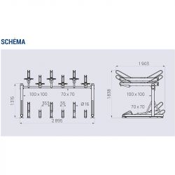 Support vélos à 2 étages Horizon