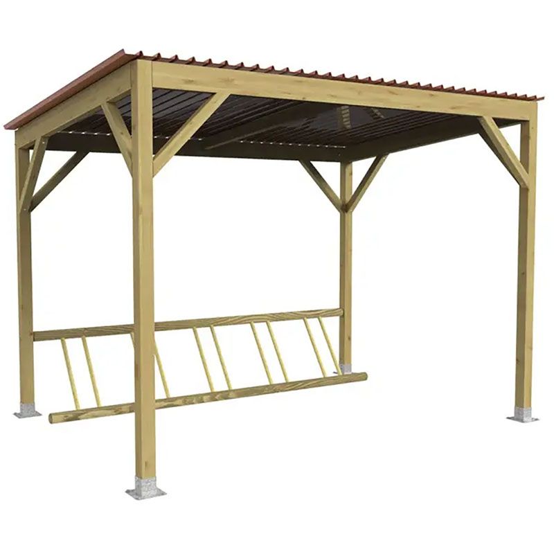 Abri vélos Turin en bois