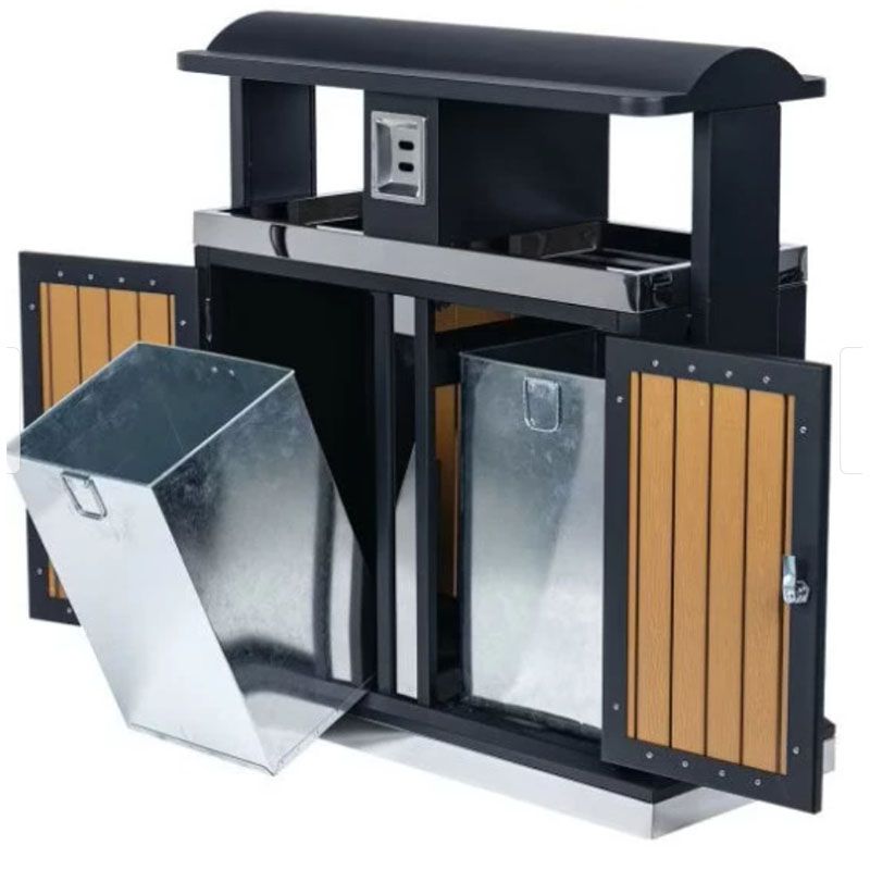 Poubelle de tri sélectif extérieur