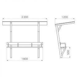 Banc public avec ombrelle Londres