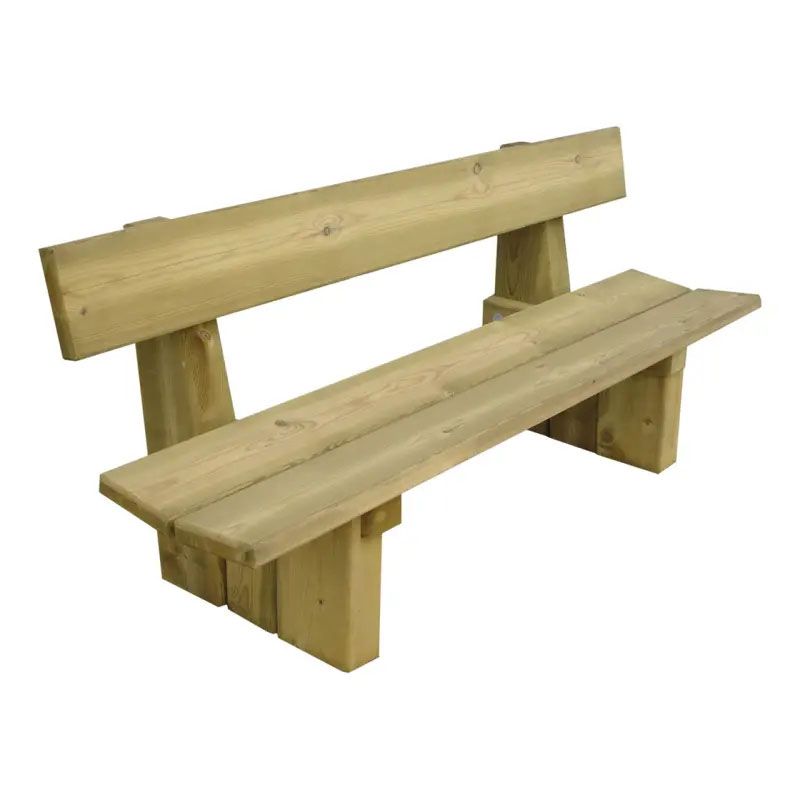 Banc public en bois Lille