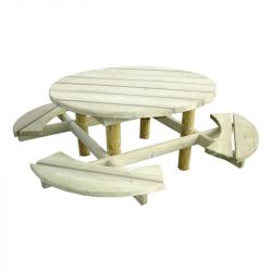 Table de pique-nique ronde...