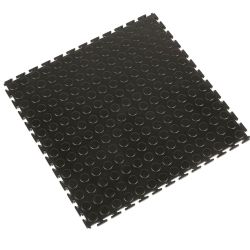 Dalle modulable antidérapante en PVC à surface pastillée - Revêtements  de sol antidérapants TOUGH-LOCK - Noir