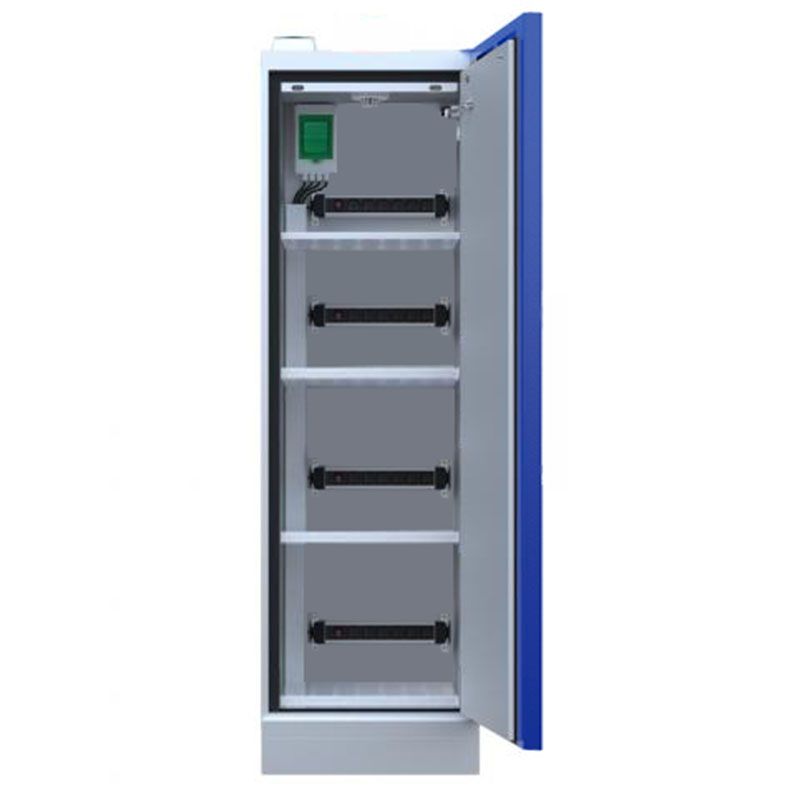 Armoire pour batterie lithium haute 1 porte - Larg 595 mm ouverte