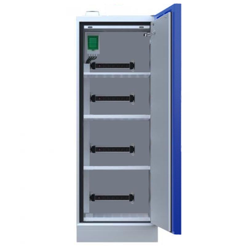 Armoire pour batterie lithium haute 1 porte - Larg 895 mm ouverte