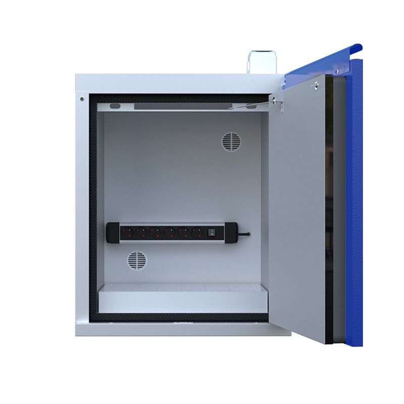 Armoire pour batteries Lithium Basse 1 porte ouverte