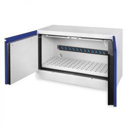 Armoire Lithiumsafe Basse 2 portes - Larg 1090 mm ouverte sur le côté