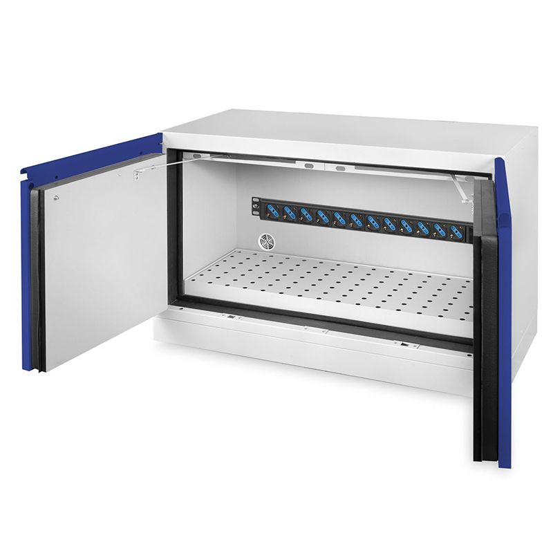 Armoire Lithiumsafe Basse 2 portes - Larg 1090 mm ouverte sur le côté