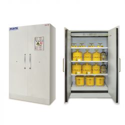 Armoires de sécurité 2 portes BAC gris et jaune