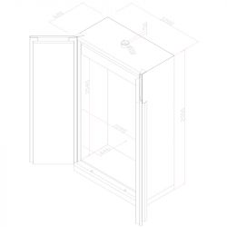 Armoires de sécurité 2 portes BAC schéma