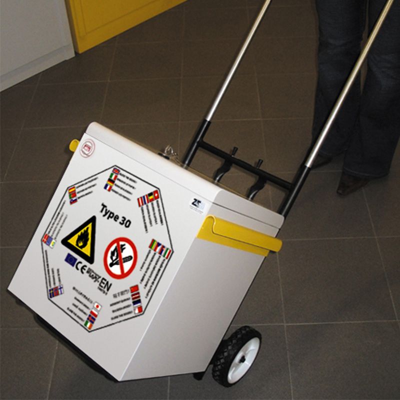 coffre anti feu chariot