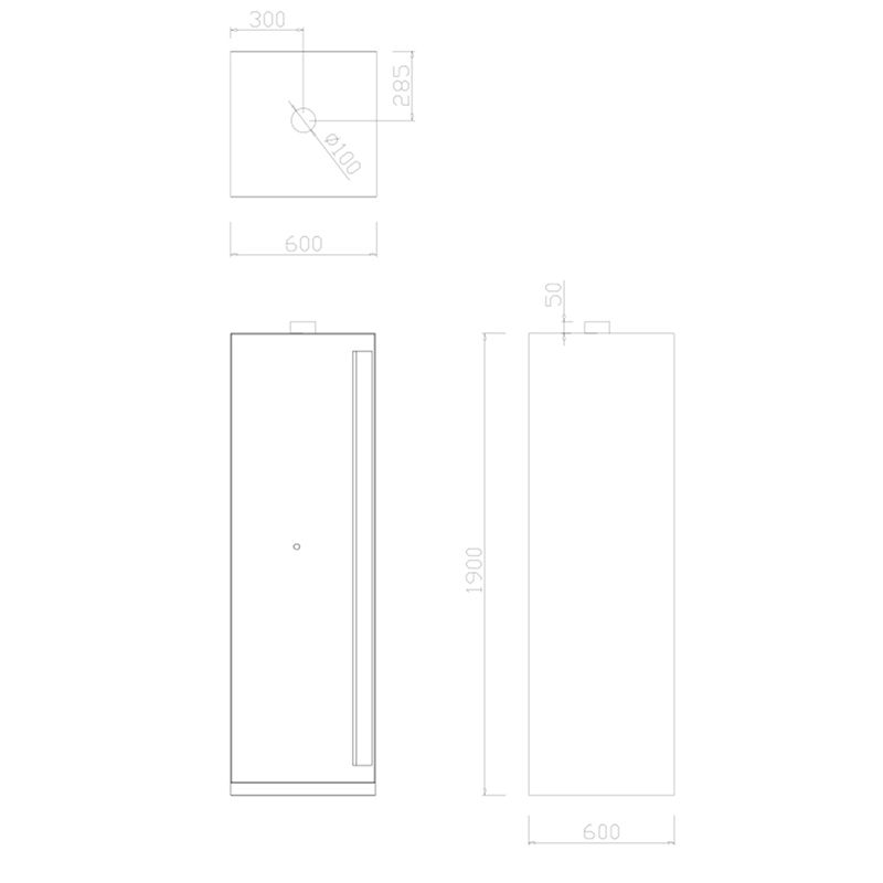 Armoire pour produits radioactifs schéma