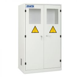 Armoire de stockage de bouteilles de gaz fermée 2 portes avec fenêtres