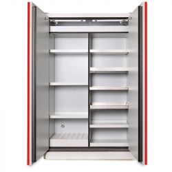 Armoire multirisques 2 portes ouverte