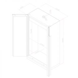 Schéma armoire multirisques 2 portes