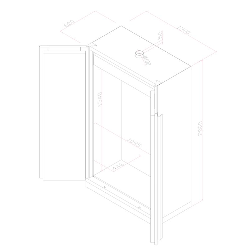 Schéma armoire multirisques 2 portes