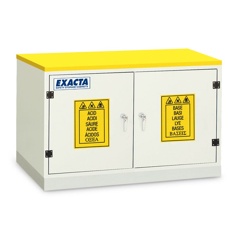 Armoire pour produits corrosifs en PVC 2 portes