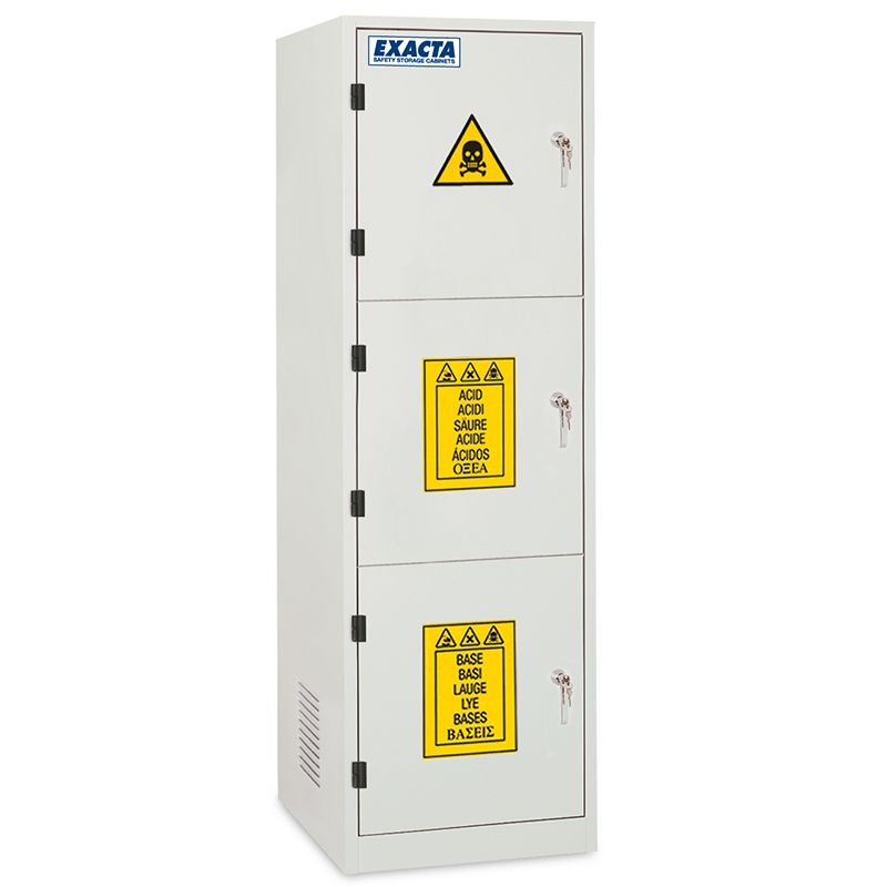 Armoire multirisques simple paroi 3 portes superposées