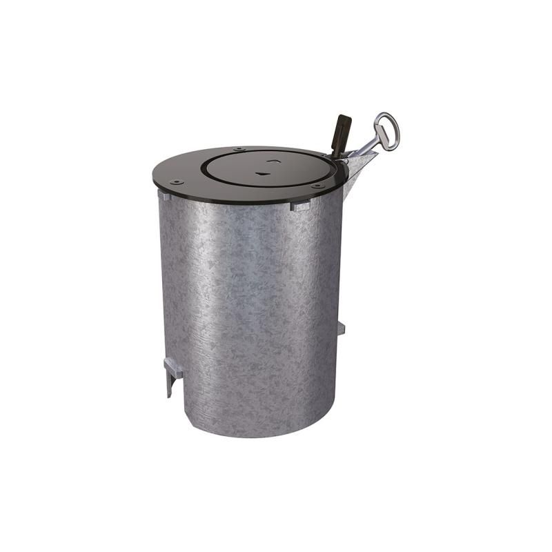 Fourreau verrouillable pour bornes