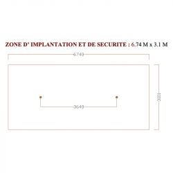 zone d'implantation échelle de saut