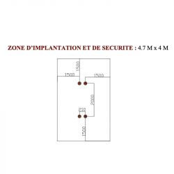 zone d'implantation mur d'escalade