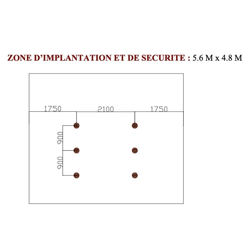 Zone d'implantation Échelles de suspension