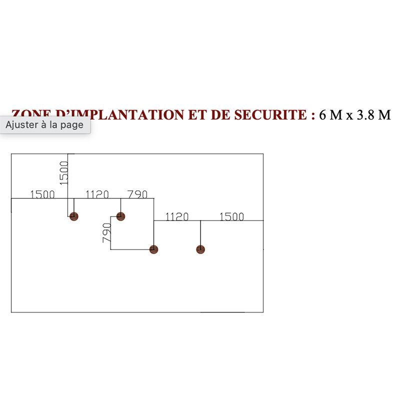 Zone d'implantation Espaliers ondulés