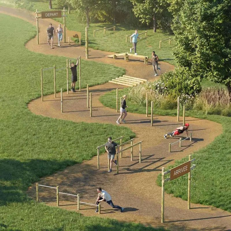 Photo Lot 1 : Parcours de santé bois