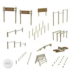 Lot 2 : Parcours de santé bois (13 éléments)