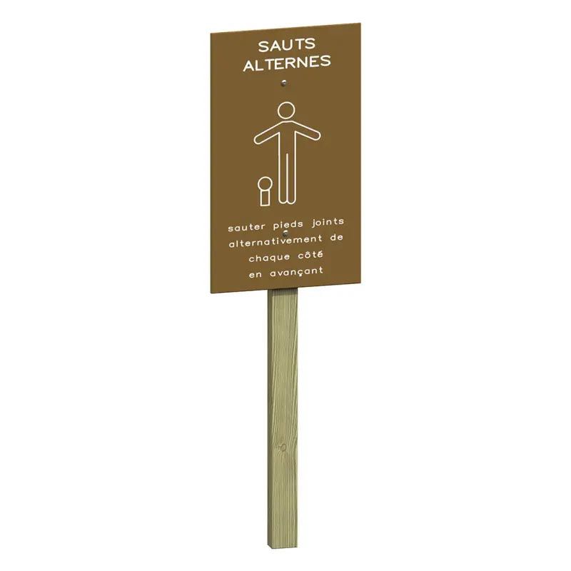 Panneau Sauts alternés