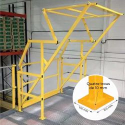 Dimensions platine Barrière écluse basculante