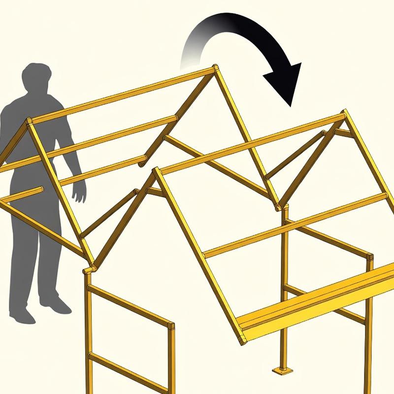 Bascule barrière écluse basculante