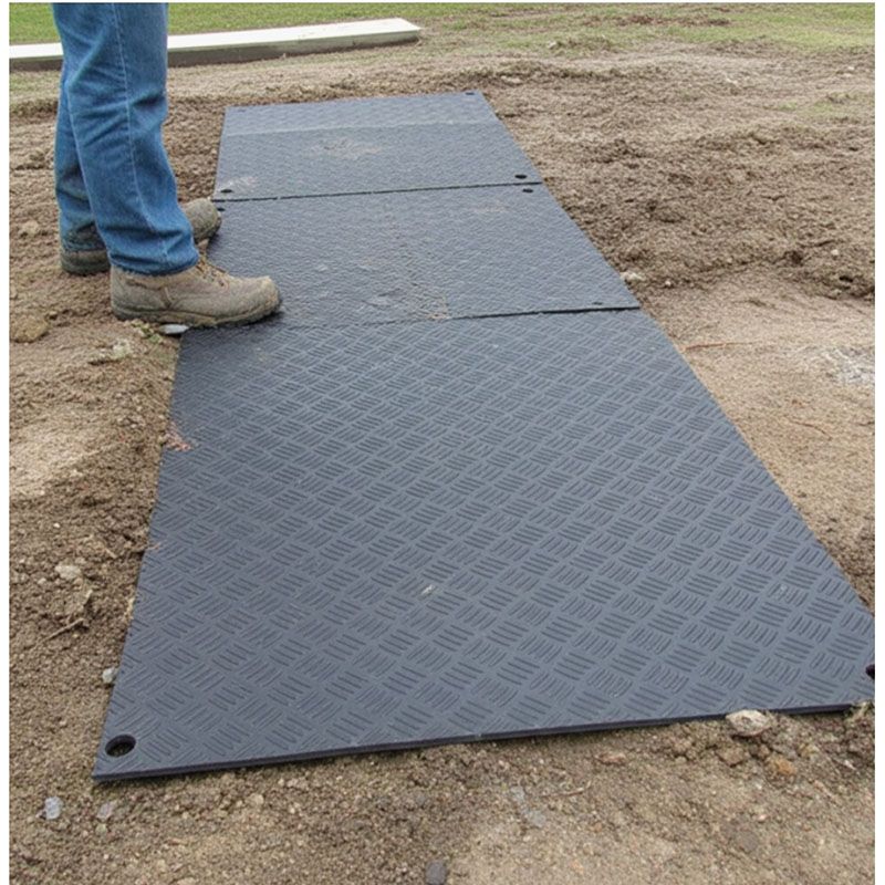 Plaque de roulage 10T - plaques de roulage plastique incassable et plaques de protection des sols