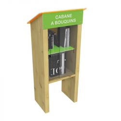 cabane à livres de 3/4