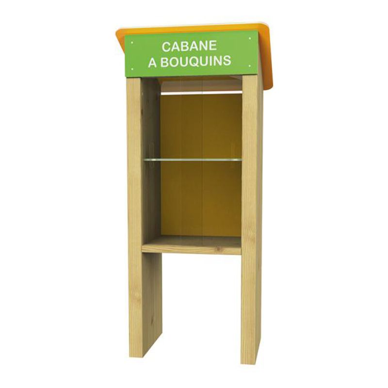 cabane à livres de face
