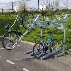 Rack à vélos double étages