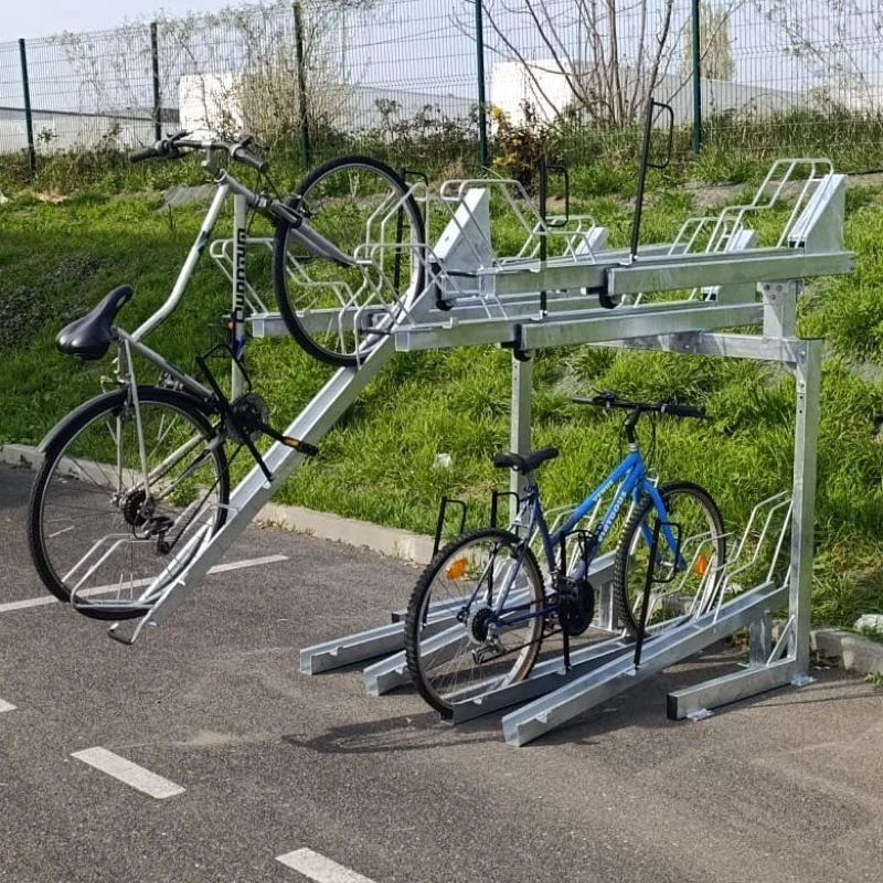 Rack à vélos double étages