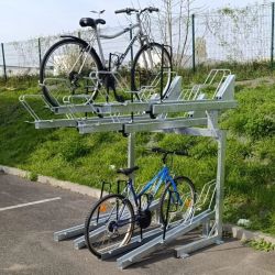 Rack à vélos double étages