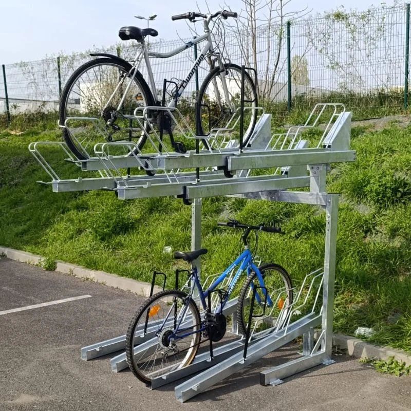Rack à vélos double étages
