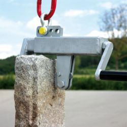 pince pour piliers en situation