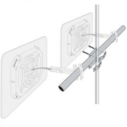 Support de fixation pour 2 miroirs