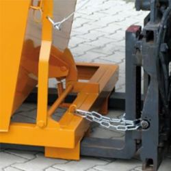 Benne basculante grand volume avec angle de basculement dérouleur