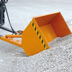 Pelle godet avec dispositif de basculement hydraulique