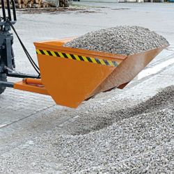 Pelle godet avec dispositif de basculement hydraulique