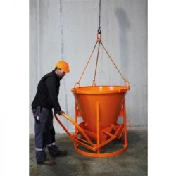 Benne à béton à fond ouvrant