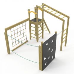 Jeux de grimpe en bois -...